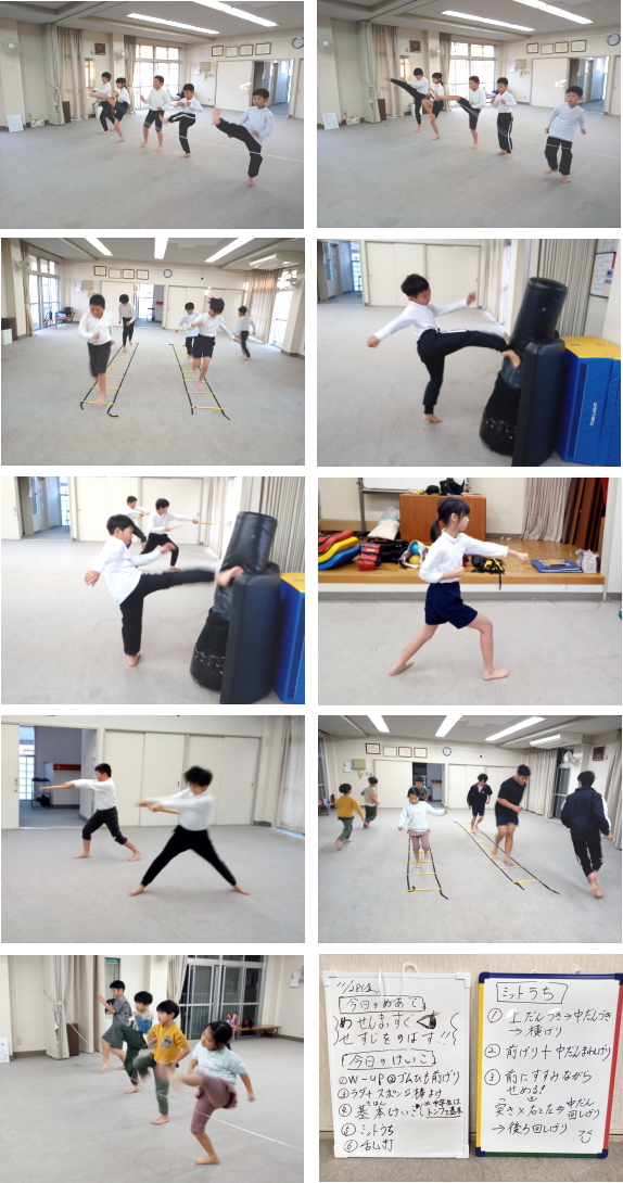 空手教室 深川教室金曜クラスの稽古の様子です。