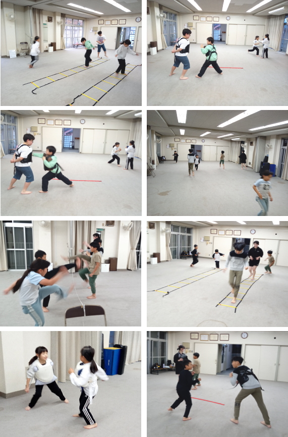 深川空手教室 月曜クラス稽古の様子