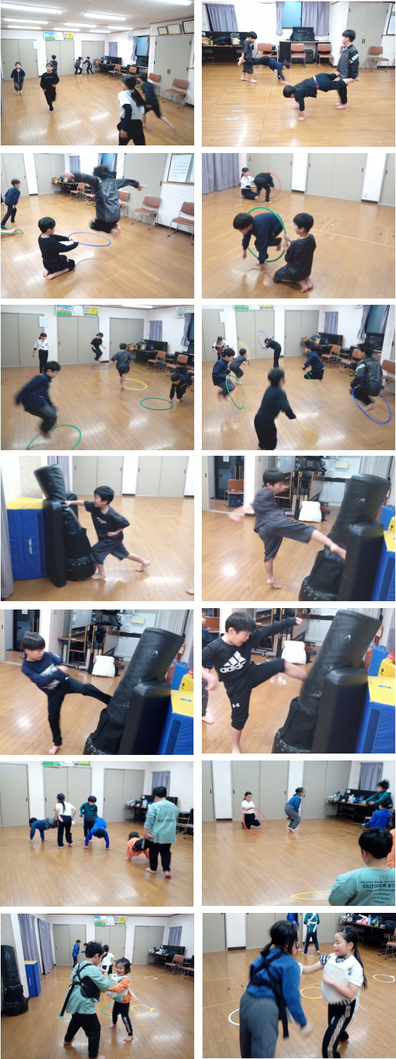 可部空手教室 稽古の様子