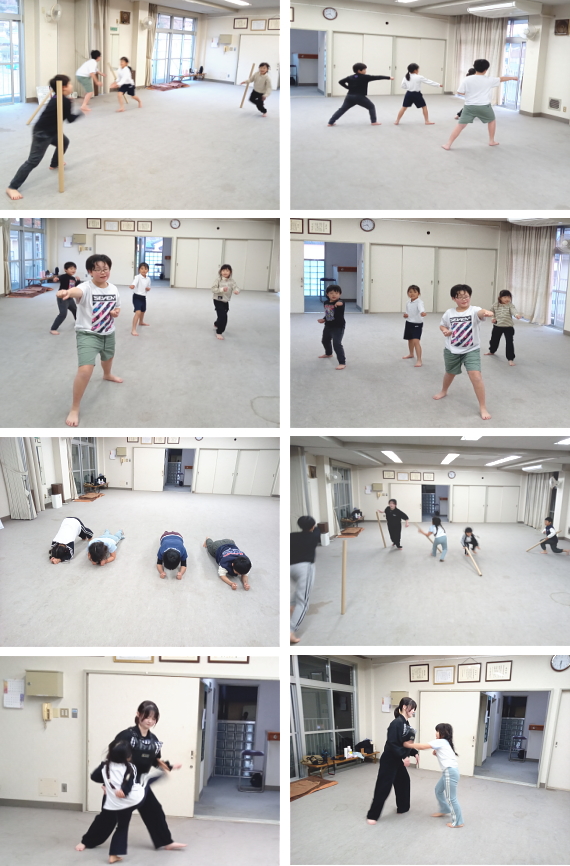 深川空手教室月曜クラス 稽古の様子