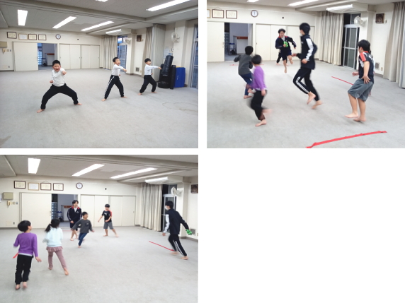 深川空手教室金曜クラスの稽古様子です。