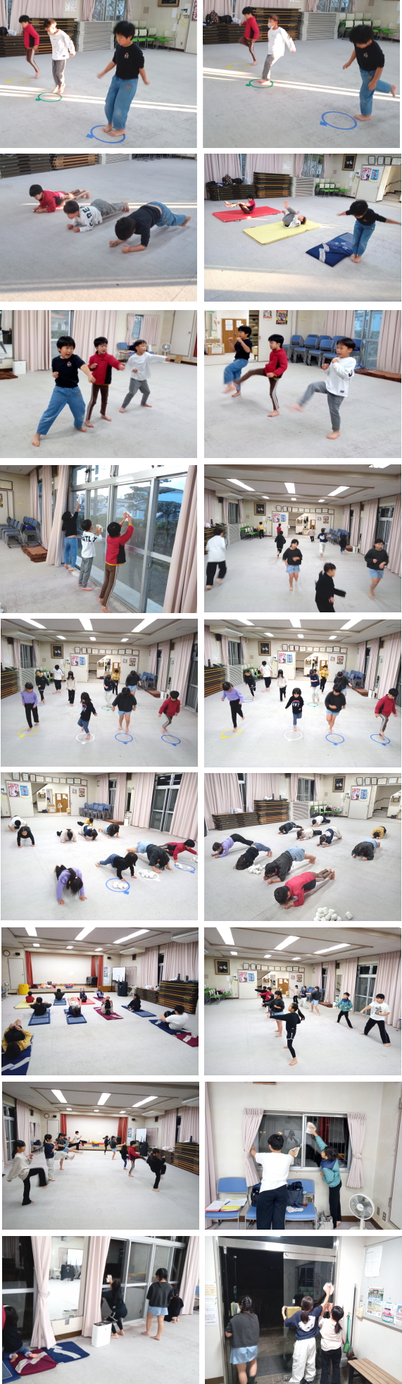 落合空手教室 2025年 稽古納めの様子