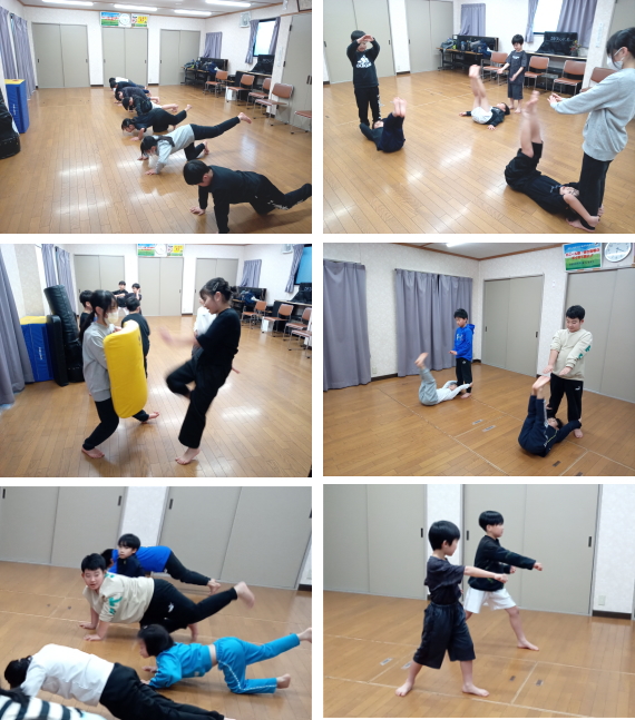 可部空手教室 2026 稽古の様子