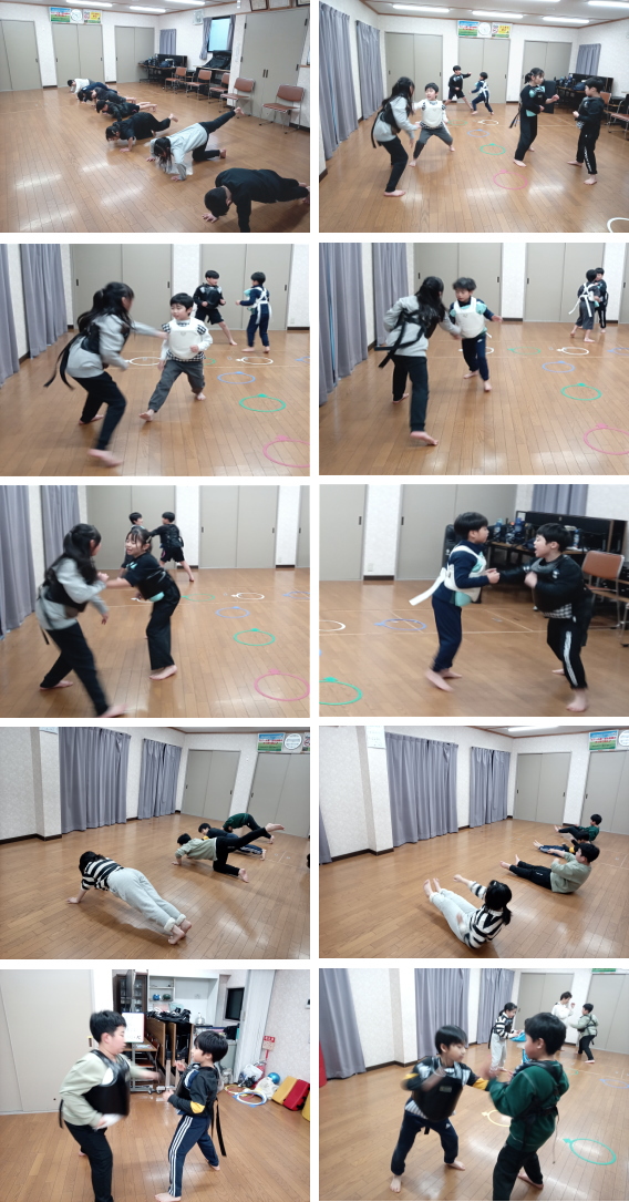 可部空手教室 組手の稽古