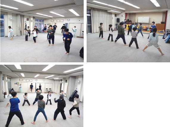 深川空手教室 金曜クラス 稽古の様子