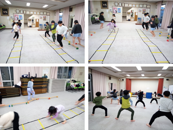 落合空手教室 稽古の様子