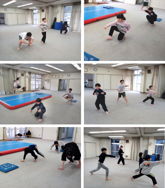 深川空手教室 月曜クラス 稽古の様子