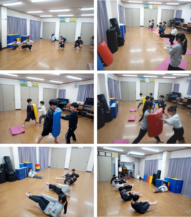 可部空手教室 稽古の様子