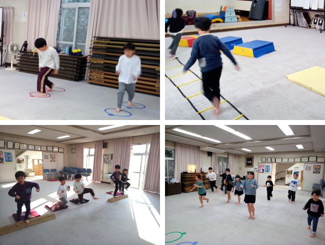 落合空手教室 稽古の様子