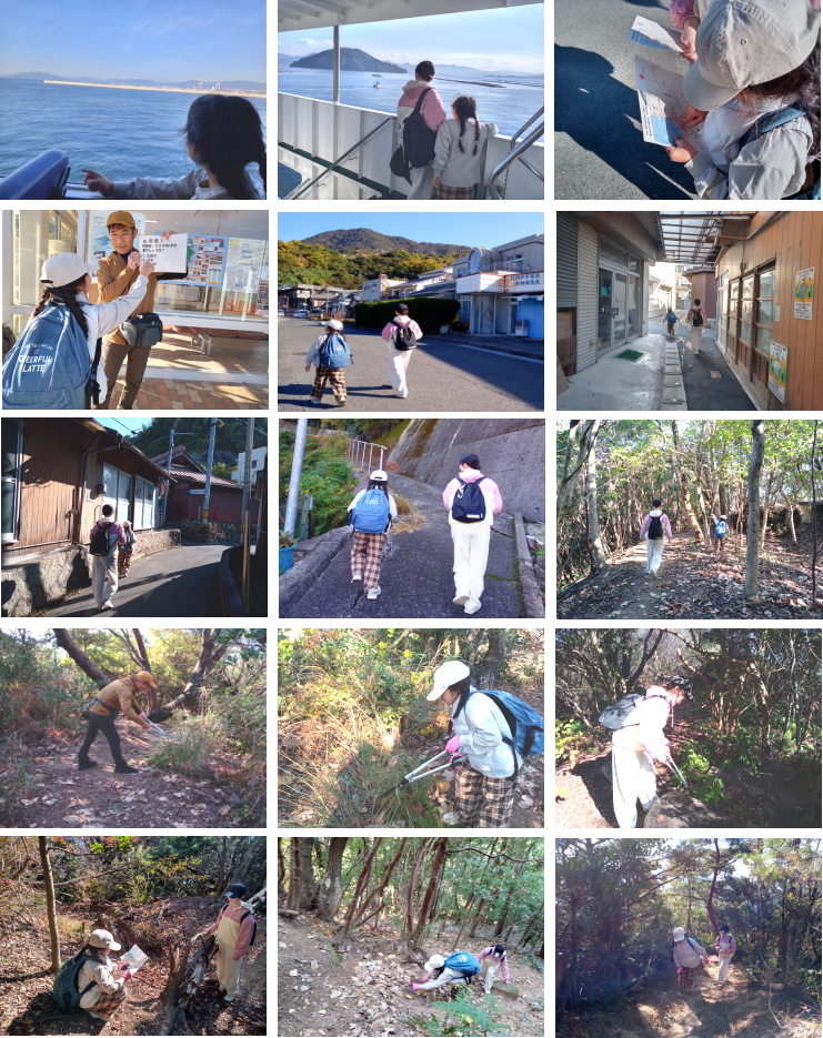 小学生対象 山登りイベント 似島 安芸小富士1