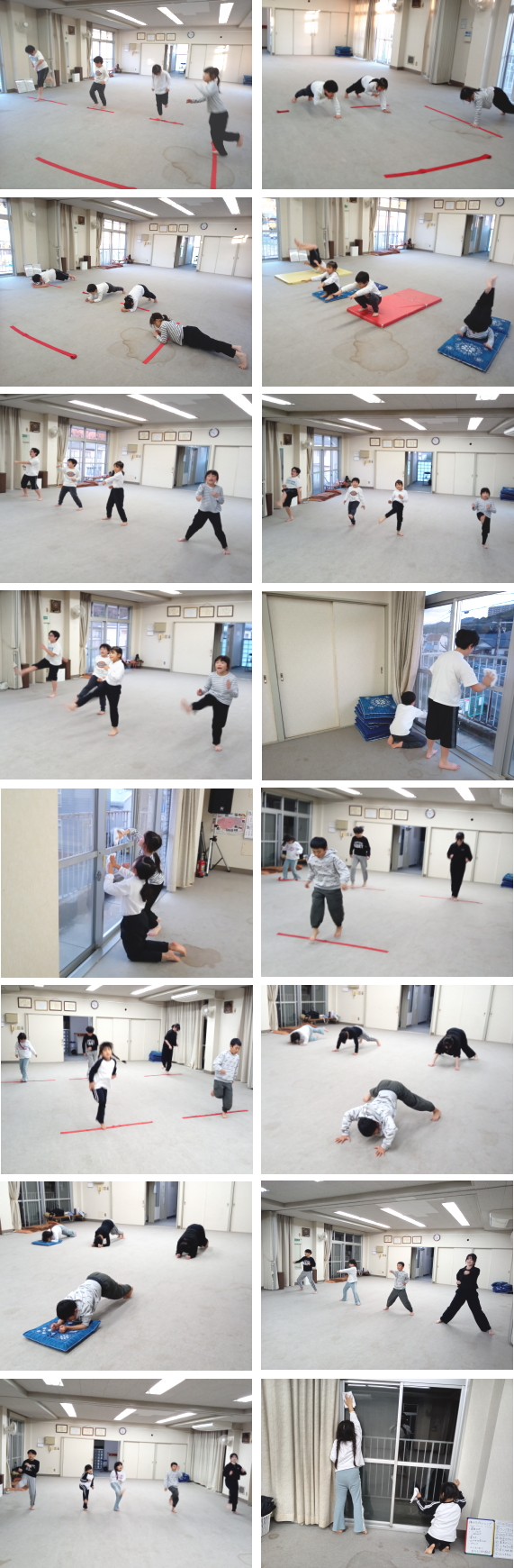 深川空手教室月曜クラスの稽古の様子 稽古納め 