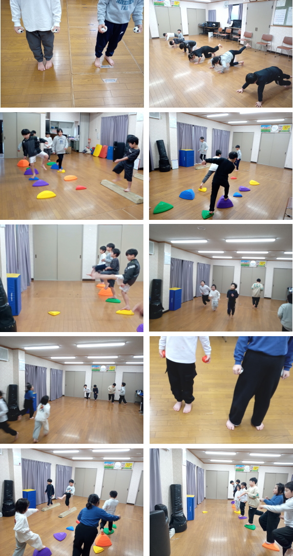 可部空手教室 稽古の様子