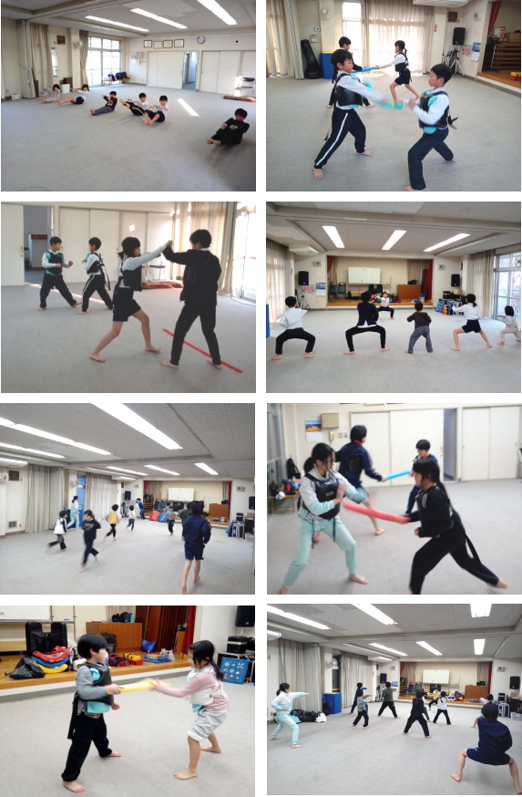 深川空手教室 金曜クラス　組手稽古の様子