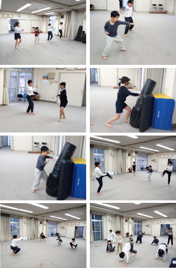 深川空手教室 金曜クラス 稽古の様子