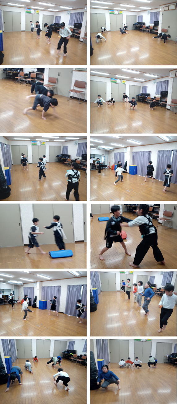 可部空手教室 動物の動き アニマルムーブメント