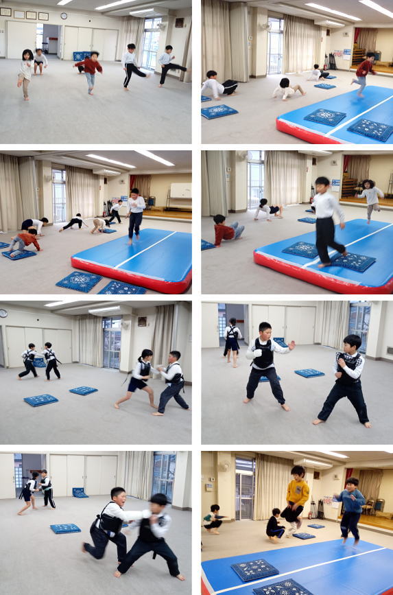 深川空手教室 金曜クラス 稽古のようす