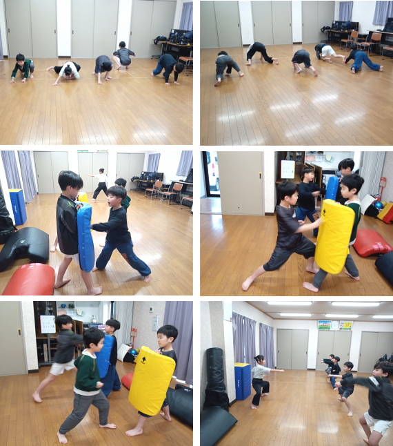 可部空手教室 稽古の様子