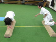 三田空手教室 平均台トレーニング