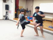 空手 組手の稽古