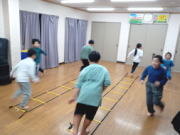 ラダーを使った体力アップトレーニング 可部空手教室