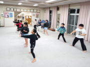 落合空手教室 締めの突き