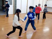 矢口が丘 空手教室 約束組手の稽古