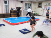 落合空手教室 エアートランポリン