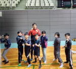 子ども運動空手教室から安佐北区ふれあいマラソン大会に出場
