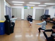 可部空手教室　締めの突き