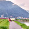 安佐北区 深川 川沿い ランニング