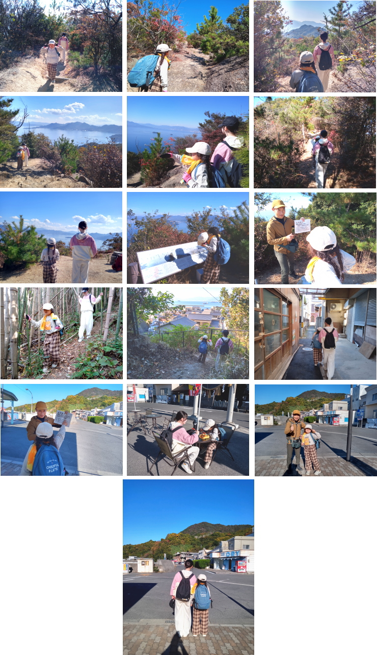 小学生対象 山登りイベント 似島 安芸小富士2