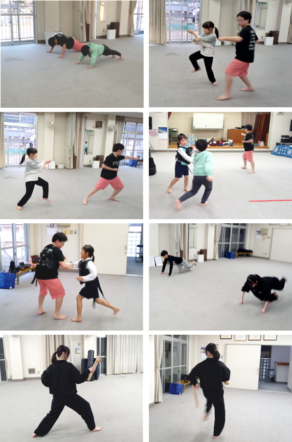 深川空手教室月曜クラス 稽古の様子