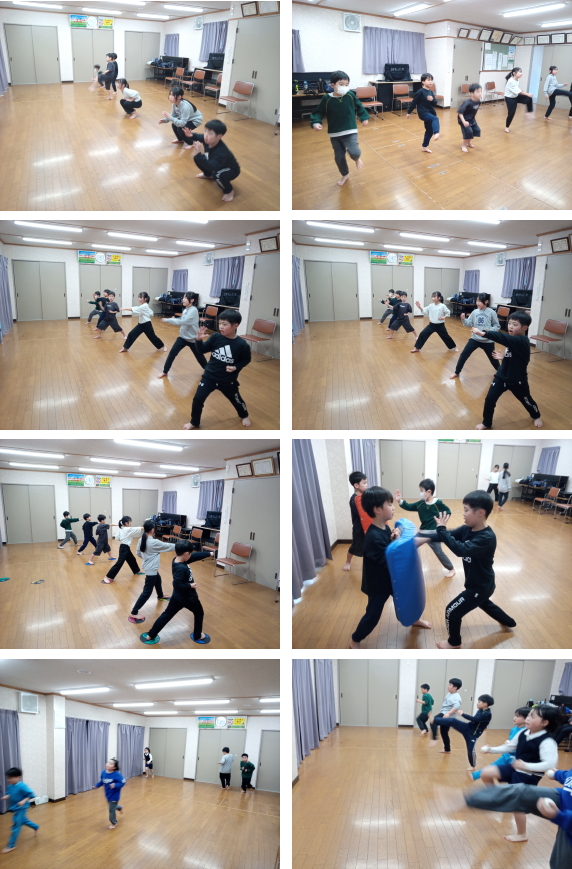 可部空手教室 稽古の様子