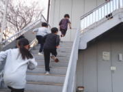 可部空手教室 階段ダッシュ