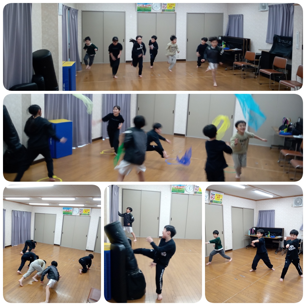 可部空手教室 稽古の様子