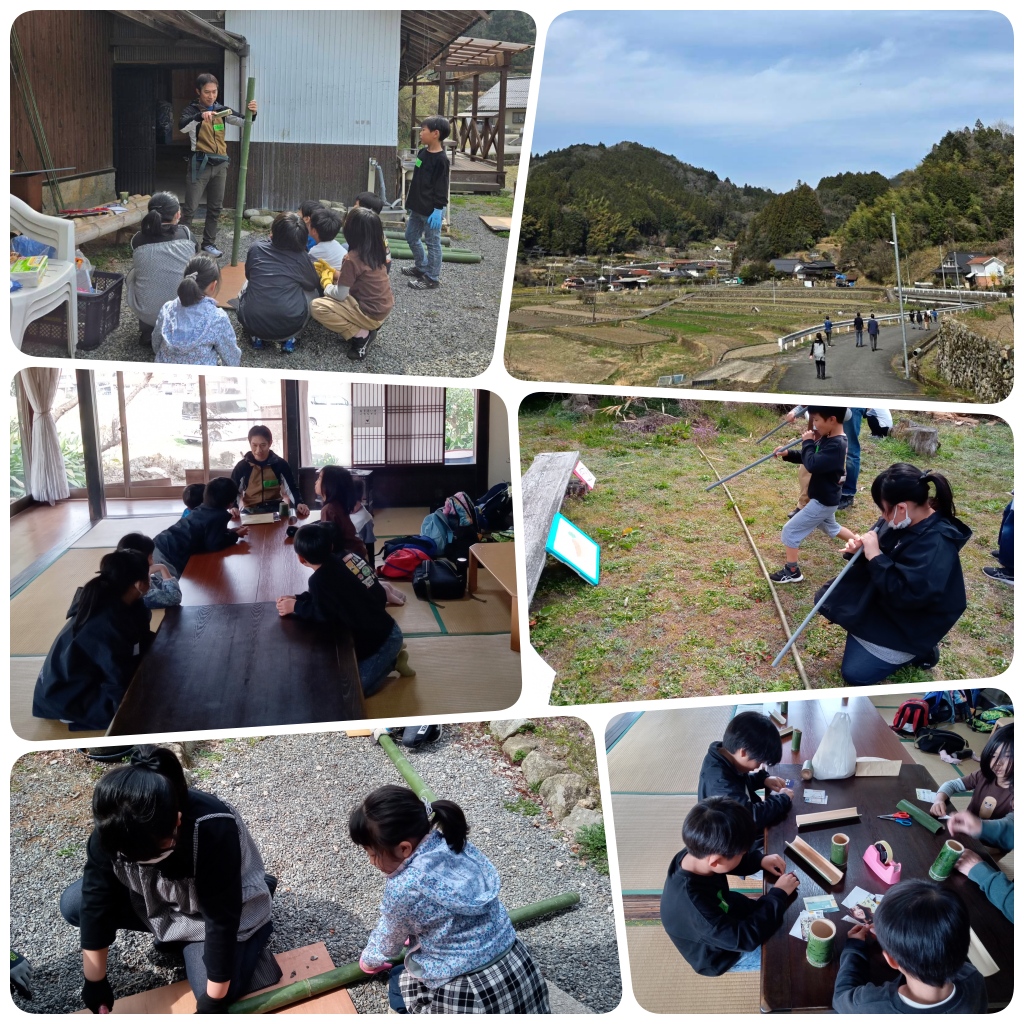 里山にんじゃ修行デイキャンプ 竹クラフト